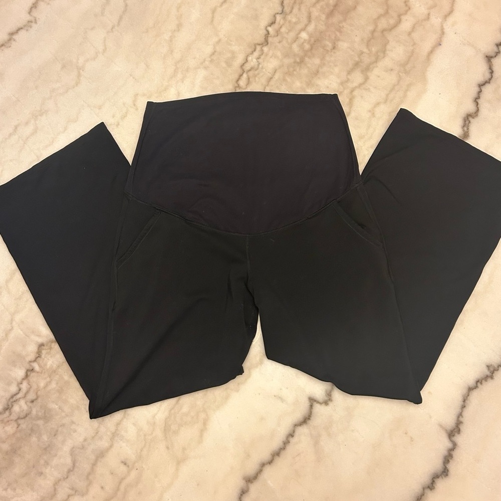 Black Maternity Wide Leg Pants